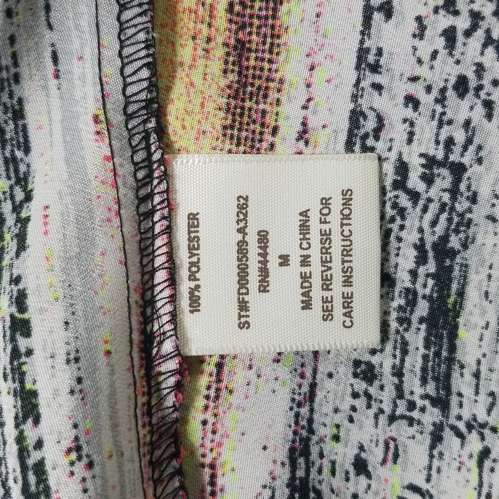 Love Fire High-Low Multicolor Pattern Racerback Dress Medium - Picture 10 of 11